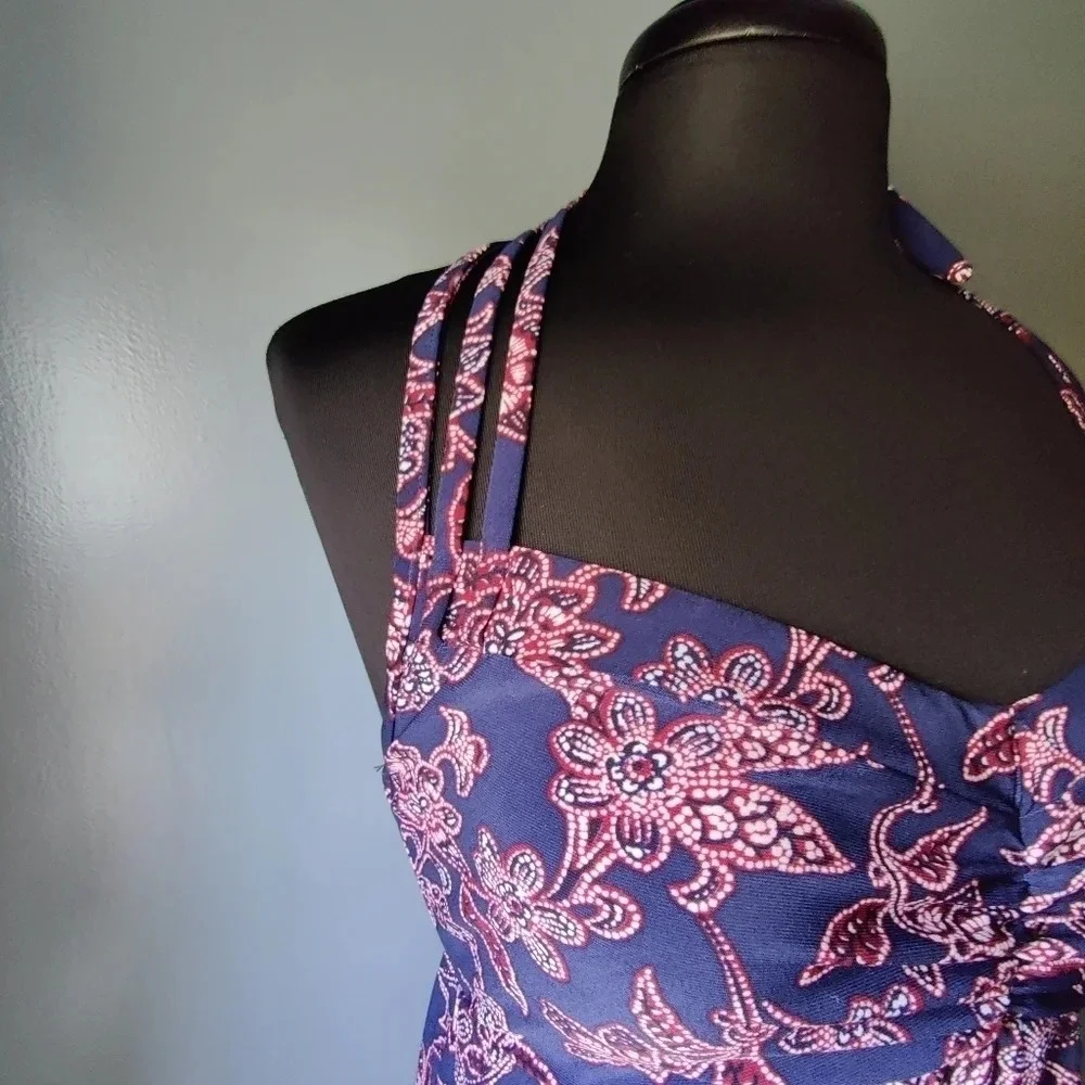 *NWOT* Coastal Blue Halter Neck Tankini